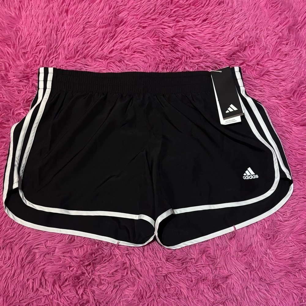 Adidas Running Activewear Black Shorts Women Size Large